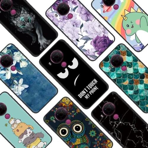 TPU Soft Phone Case For Nokia 5.4 Back Cover Silicone Full wrap Fashion Design Durable Soft Case