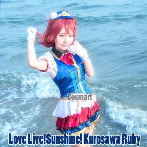 [Customize]Anime Love Live!Sunshine!Kurosawa Ruby Happy Party Train Aqours Awakening Uniform Halloween Suit For Women Outfit New