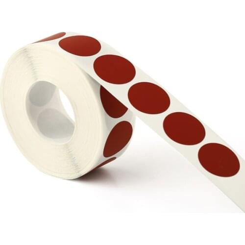 1000Pcs Scratch Off Sticker 25*25mm 1"inch red Round Blank For Secret Code Cover Home Game Wedding Scratch Off Sticker