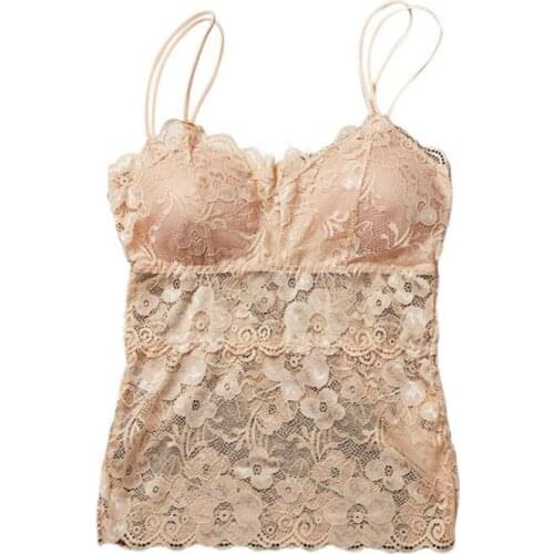 Womens Bottom-up Anti-literary Chest Gathered Slings Vest With Wrapped Chest Tube Top Underwear VBNA1