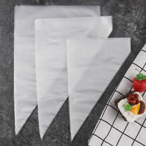 100pcs Disposable Cake Decorating Bags Pastry Bags Cake Icing Decorating Piping Bags Set For Cake Decorating Cake Tools S/M/L