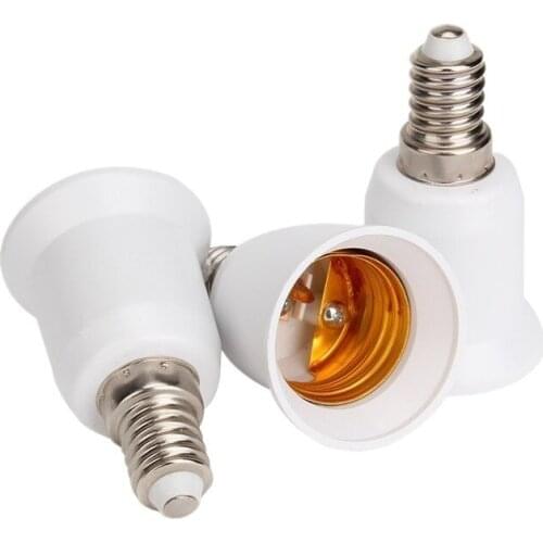 Fireproof Plastic Converter E14 To E27 Adapter Conversion Socket High Quality Material Socket Light Bulb Adapter Lamp Holder