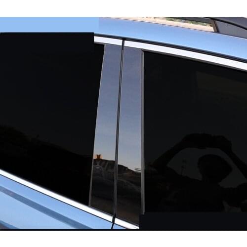 PC Brightly Black Window Pillar Decorated Cover For Subaru Forester 2013 14 15 16 17 18 2019 BA100