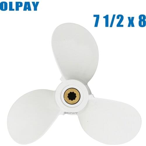 6E0-45941-01-EL boat engine propeller 7 1/2 x 8 -BA for Yamaha 4-6hp,propeller for hidea parsun 4-6hp