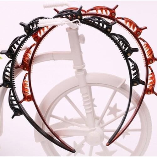 Easy Use Practical Hair Styling Tools Fashion Korean Double Layer Bangs Headdress Twist Plait Hair Clip Hoop for Women
