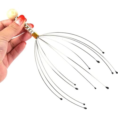 Head Relax Massager Healing Neck Claw Massage Anti-stress Pain Blood Relief Octopus Relax Circulate Headache Spa Scalp Stim N3E4