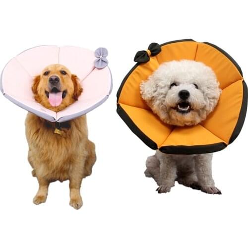 Pet Adjustable Protective Collar Sor Cats And Dogs Comfy Cone Soft Pet Recovery Collar Anti Bite Lick Wound Healing