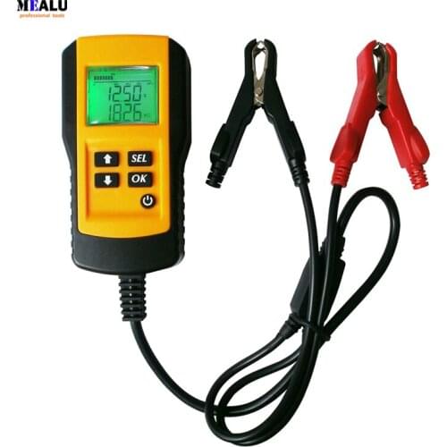 Handheld Storage battery Tester Car battery analyzer Digital 12V Battery Analyzer Voltage/Capacity/Resistance/CCA