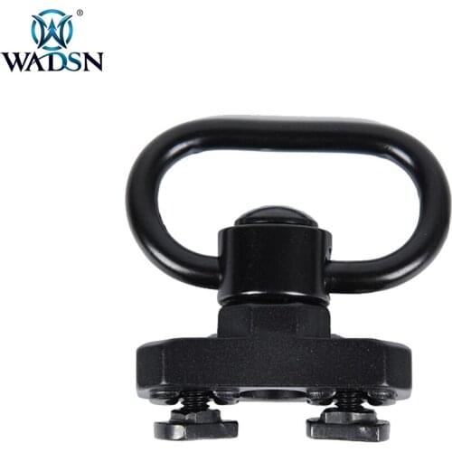 WADSN Airsoft QD Sling Swivel Adapter Mount with mlok Base Handguard Rail Scope Mount Ring Detachable Button Strap Ring Holder