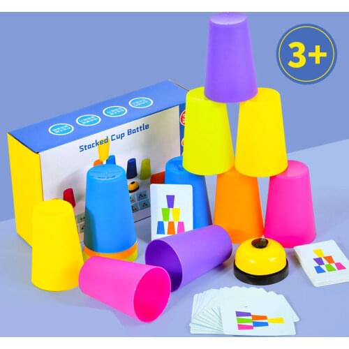 Stacked Cup Battle 2 styles Desktop Games Intellectual Problem Solving Toys Children Educational Parent-Child Plays Baby Gift