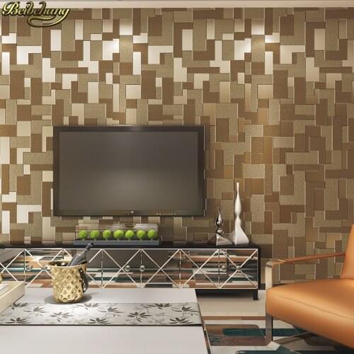 Beibehang Modern minimalist Mosaic Lattice Deer skin papel de parede 3D Wall paper Embossed Living room wallpaper for walls 3 d