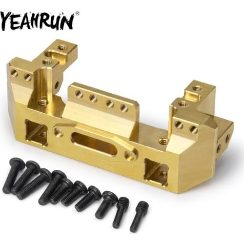 YEAHRUN Brass 118g Heavy Duty Front Bumper w/Servo Mount For Traxxas TRX-4 TRX4 1/10 RC Car