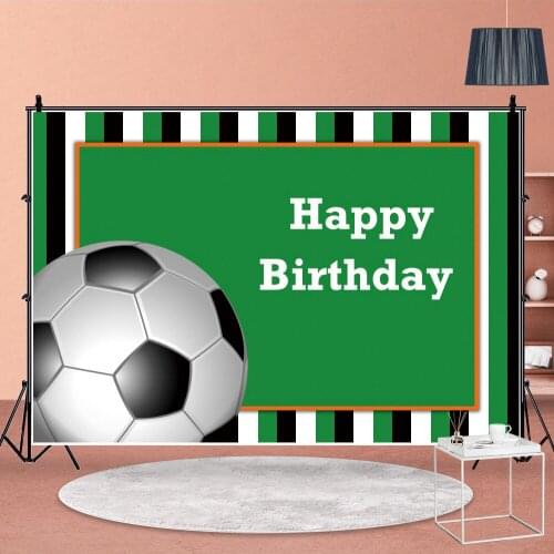 Athletic Trophy Boy Sport Photo Background Custom Booth Vinyl Footballs Game Studio Wall Decor Cartoon Birthday Backdrops Banner