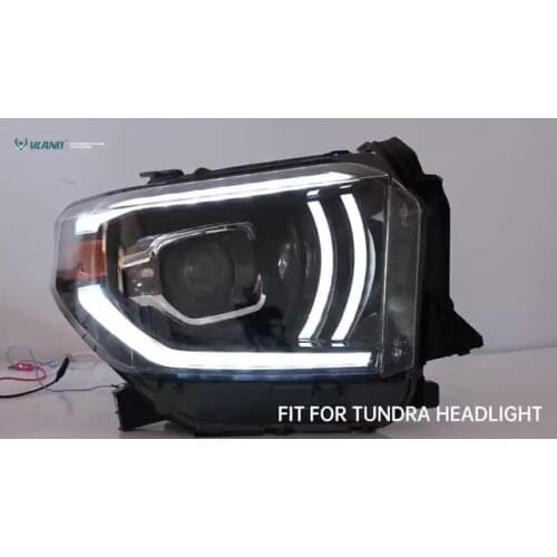 Vland factory for Toyata Tundra Headlights 2014 2015 2016 2017 2018 2019 For Tundra Full LED Head lamp With moving Signal