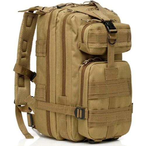 25L Waterproof 3P Tactical Backpack Mens Military Army Outdoor Bag Rucksack 600D Oxford Molle Hiking Sports Backpack