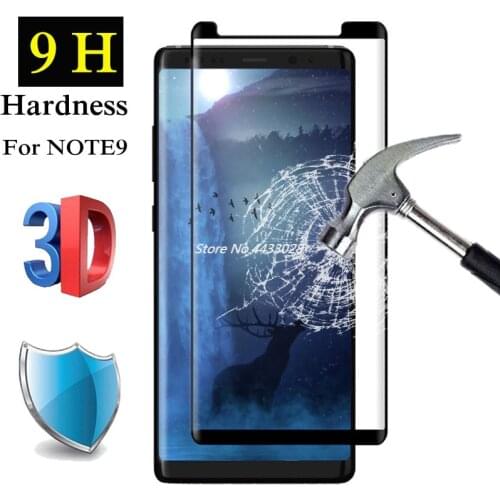 3D Full Glue Cover For SAMSUNG Galaxy S8 S9 Plus Note 8 9 Tempered Glass Screen Protector For Note8 Note9 Protective Film Glass