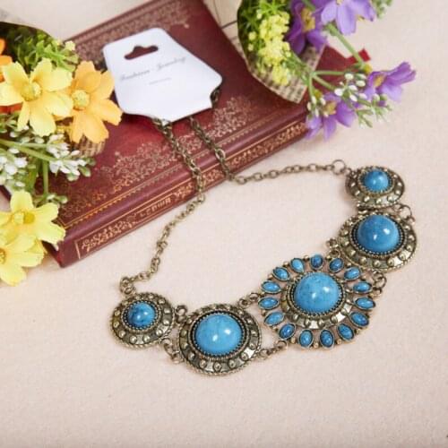 2016 New arrivals women tribal belly dance necklace American style dance accessories for belly dancer