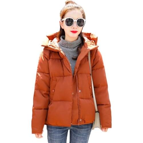 Winter Coat Women Black Pink Beige Plus Size Hooded Parka 2019 New Autumn Korean Fashion Short Loose Student Warmth Jacket LD575