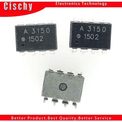 10pcs HCPL-3150 DIP HCPL3150 DIP-8 A3150V A3150 3150V DIP8