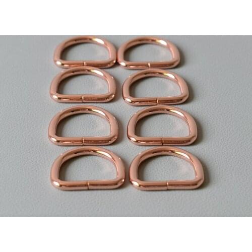 100 pcs Metal D Ring 1 lnch(25mm)Non Welded Nickel Plated Pack For Dog Collars,Clothing And Harnesses Projects Durable Metal