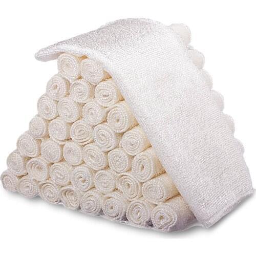 12Pcs/lot Kinds Cleaning Towel Non-stick Oil Bamboo Fiber Kitchen Cloth