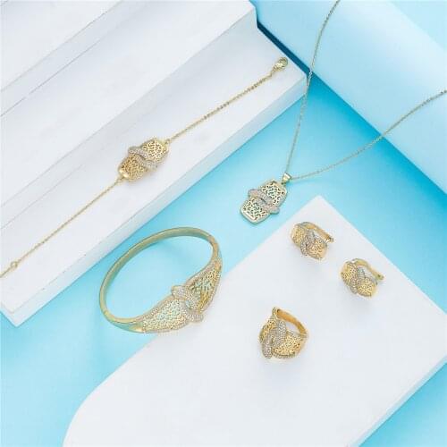 2021 May Morocco hot selling accessories wedding jewelry set for women traditional jewelry set copper high quality jewelry set