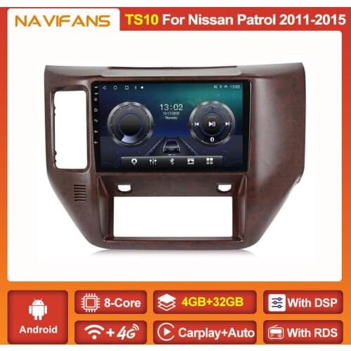 GPS Navigation Android 11 Car Radio Multimedia Video Player For NISSAN PATROL 2011 2012 2013 2014 2015 DSP Auto Wifi 2 din DVD