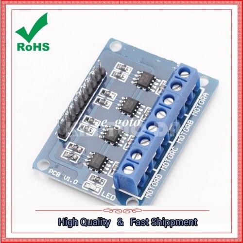 HG7881 four-way drive DC motor drive board motor drive module intelligent car 4-way/channel drive
