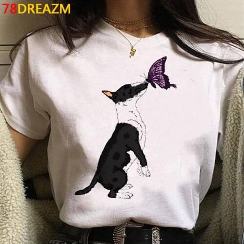 French Bulldog Bull Terrier tshirt female kawaii grunge couple aesthetic streetwear tshirt clothes kawaii couple clothes