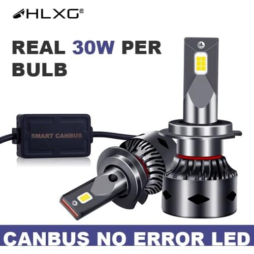 HLXG mini led h4 20000LM 6000K H1 H8 H9 h11 led fog light bulb h7 led canbus 12V HB3 9005 9006 HB4 LED Headlight moto Car lamp