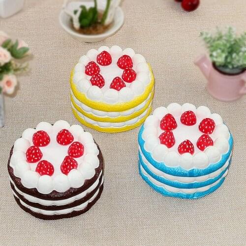 Simulation food birthday cake model slow rebound props sample decoration