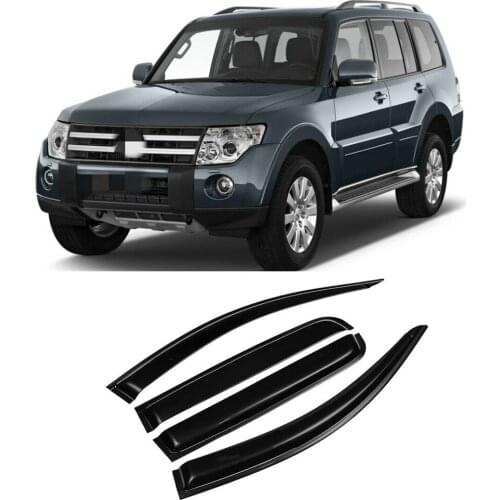 For Mitsubishi Pajero V73 V75 V93 V97 2006-2019 Side Window Vent Visor Sun Rain Deflector Guard Awnings Shelters Smoke Adhesive