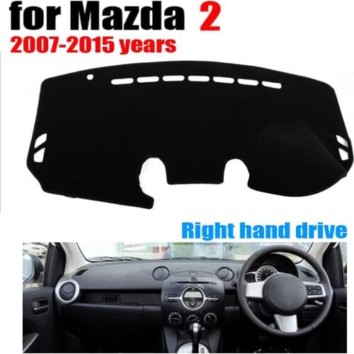 Car dashboard cover mat for Mazda 2 2007-2015 years Right hand drive dashmat pad dash mat covers auto dashboard accessories