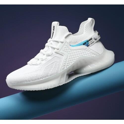 Mens Shoes 2021 Summer New Mens Casual White Shoes National Trend Shoes Sneakers White Running Sneakers