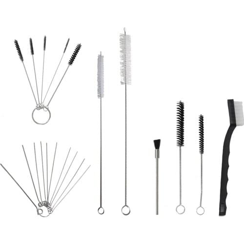 17pcs Airbrush Spray Guns Nozzle Cleaning Repair Tool Kit Needle & Brush Set Spray Guns Clean Accessories