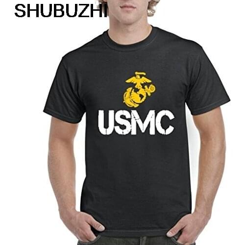 Newest Fashion Gift Tee Shirts In Bulk USMC US Marine Corps People Mens T-Shirt TeeOrganic Cotton Make Own T Shirt