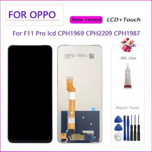 New tested 6.53" Inches For Oppo F11 Pro CPH1969 LCD Display Screen +Touch Panel Digitizer For Oppo F11Pro Display Screen+gift