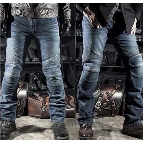 Wholesale Motocross Racing jeans KOMINE Motocross Denim jeans Motorcycle Dirt Bike MTB Riding jeans With hip and knee pad Y