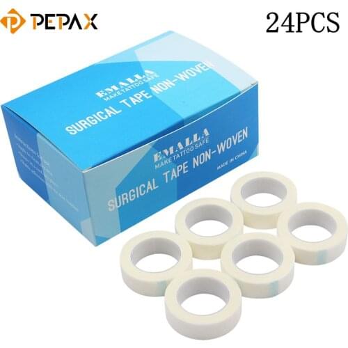 PEPAX 24PCS/Box Eyelash Adhesive Tape Eyelash Extension Tool Breathable Non-Woven Fabric Tapes Tattoo Accessories