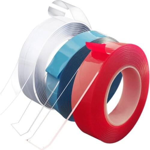 Transparent Double Sided Tape Nano Tape Waterproof Self Adhesive Bathroom Kitchen Wall Stickers Strong Reusable Waterproof Tapes