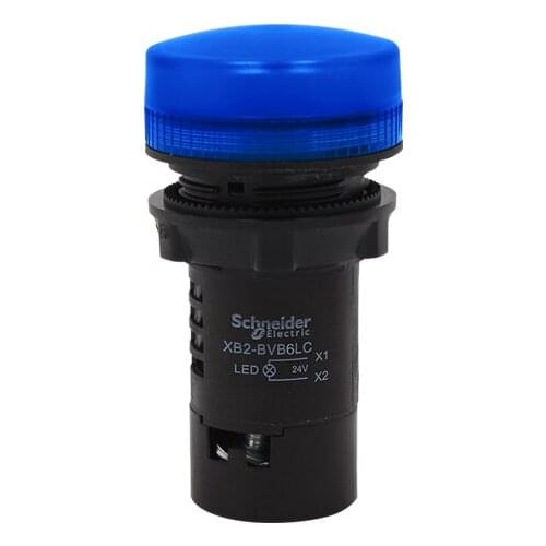 10 pieces of Schneider indicator light 22mm XB2BVB6LC XB2-VB6LC blue 24V LED