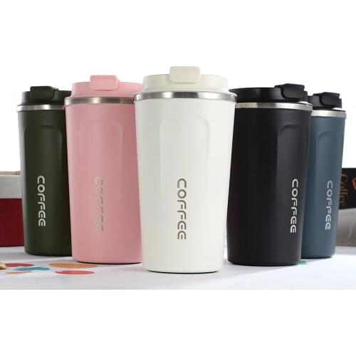 380/510ML Vacuum Flask Thermos Coffee Drinkware For Stainless Steel Cup Portable Car Insulated Travel Thermal Mug Water Bottle
