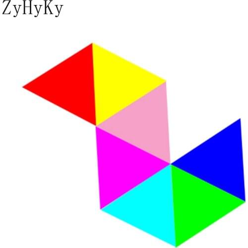 Smart Music Controller LED Quantum Lamp Night Light For Home Beedroom Decorion Triangle LED Modular Wall Light