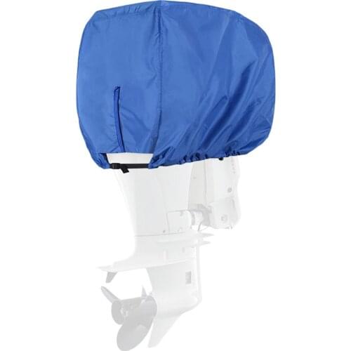 Waterproof Trailerable Boat Cover Jet Ski Outboard Motor Hood Cover Engine Protector Durable Oxford Cloth