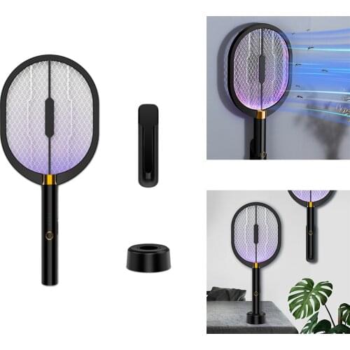 3 In 1 Electric Mosquito Swatter Bug Zapper Insect Killer Highly Efficient USB Charging