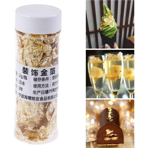 Gold Foil 24K Gold Powder Foil Made Of Genuine Gold Leaf Food Grade Suits Skincare Food Decorating