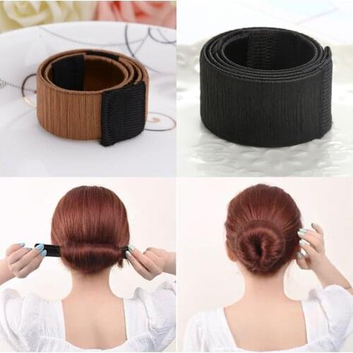 1 piece of DIY tool hair accessories synthetic wig donut flower bud head with ball French twist magic bun machine sweet braid