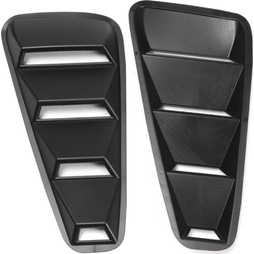 2pcs 1/4 Quarter Side Window Louvers Scoop Cover Vent For Ford/Mustang 2005 2006 2007 2008 2009 2010 2011 2012 2013 2014