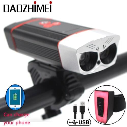 2000 Lumens Bike Light USB Rechargeable Bike headlight 5200mAh Rainproof Intelligent LED Display MTB Road cycling headlights