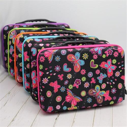 60 grid empty packaging diamond painting box tool container storage box carrying case portable butterfly bag zipper (no bottle)